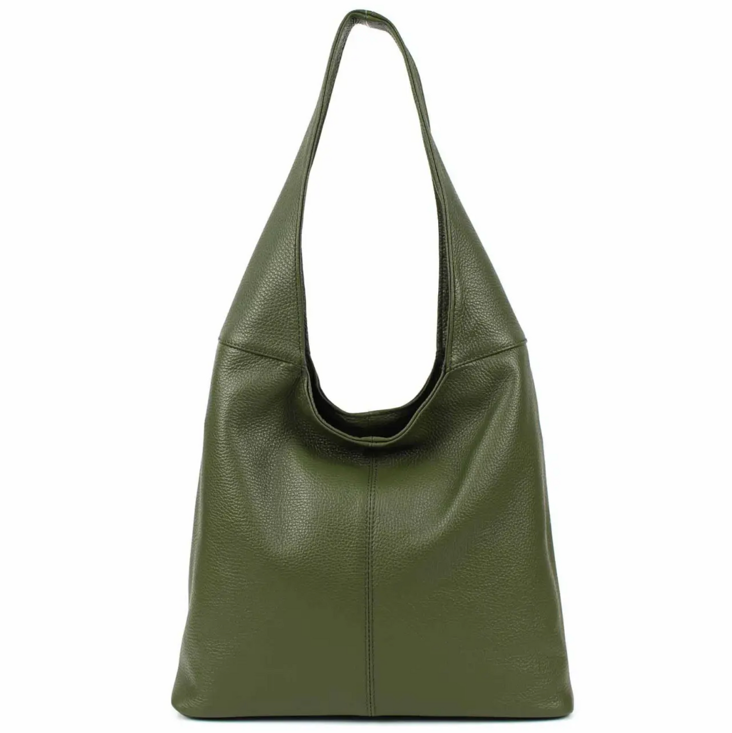 Modarno Borsa Hobo a spalla in Vera Pelle Dollaro Made In Italy 38x16x28 cm