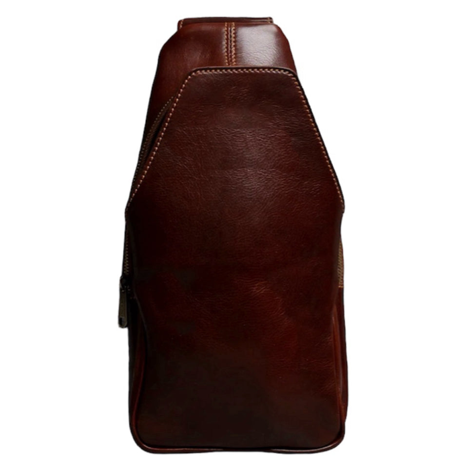 Modarno Borsa Uomo in vera pelle Marsupio Monospalla Jump