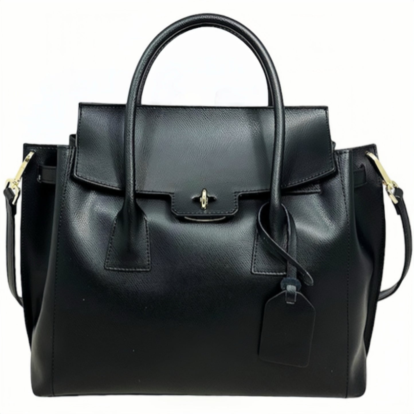 Modarno Borsa a mano in vera pelle Saffiano Versione Grande 35x12x31 cm