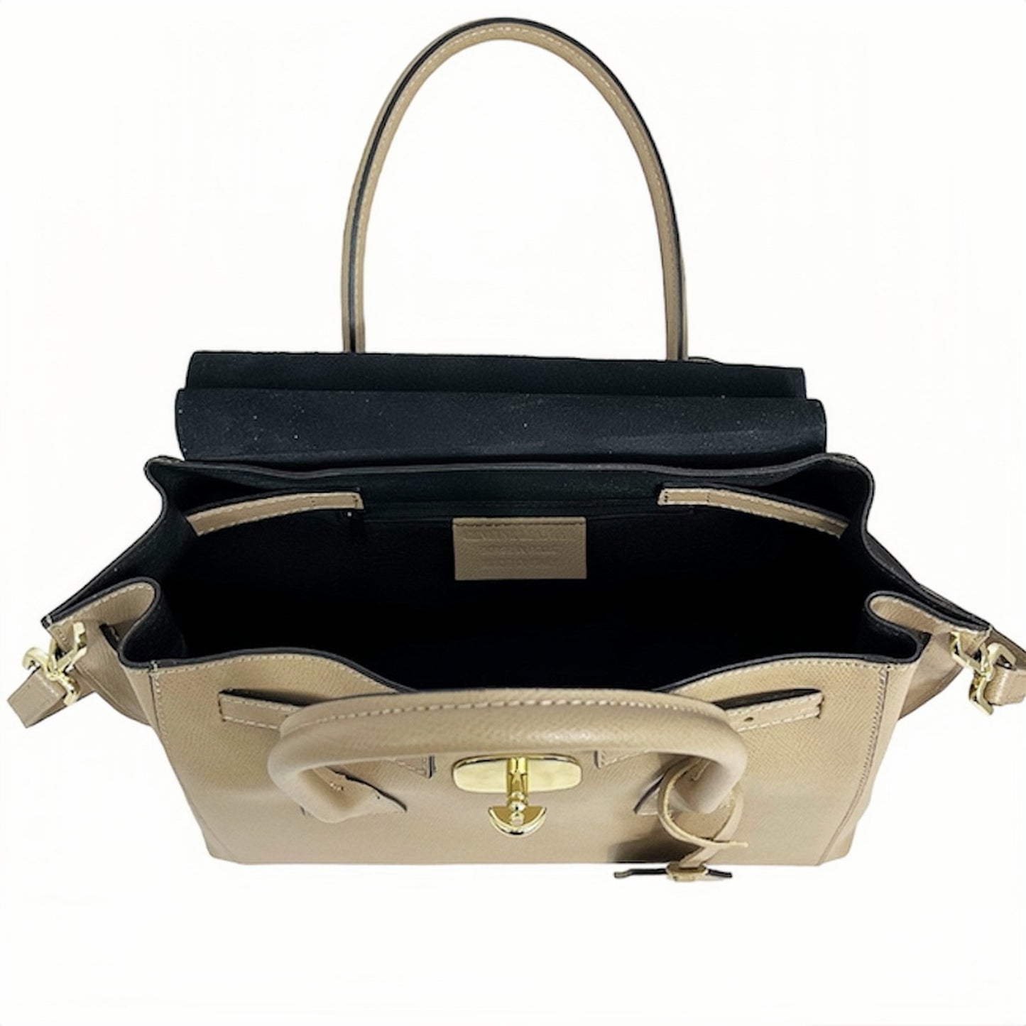 Modarno Borsa a mano in vera pelle Saffiano Versione Grande 35x12x31 cm