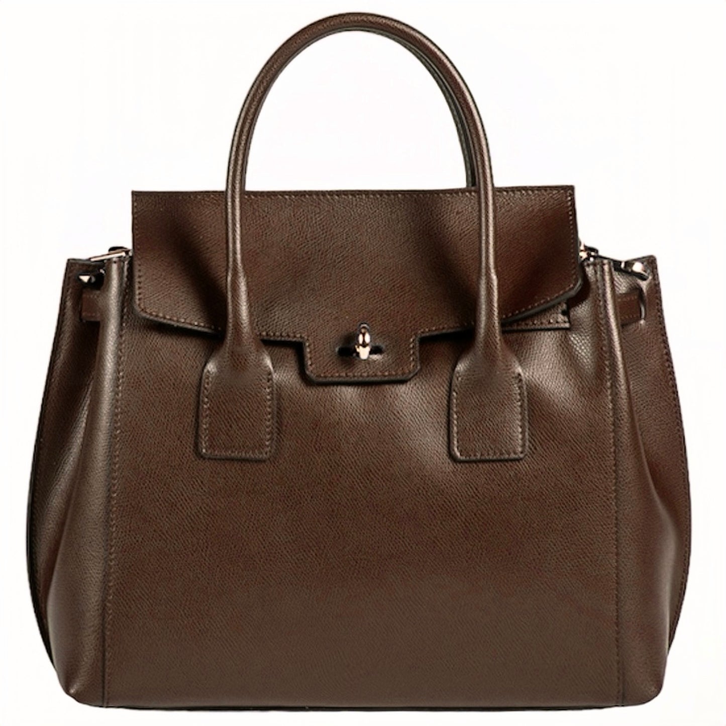Modarno Borsa a mano in vera pelle Saffiano Versione Grande 35x12x31 cm