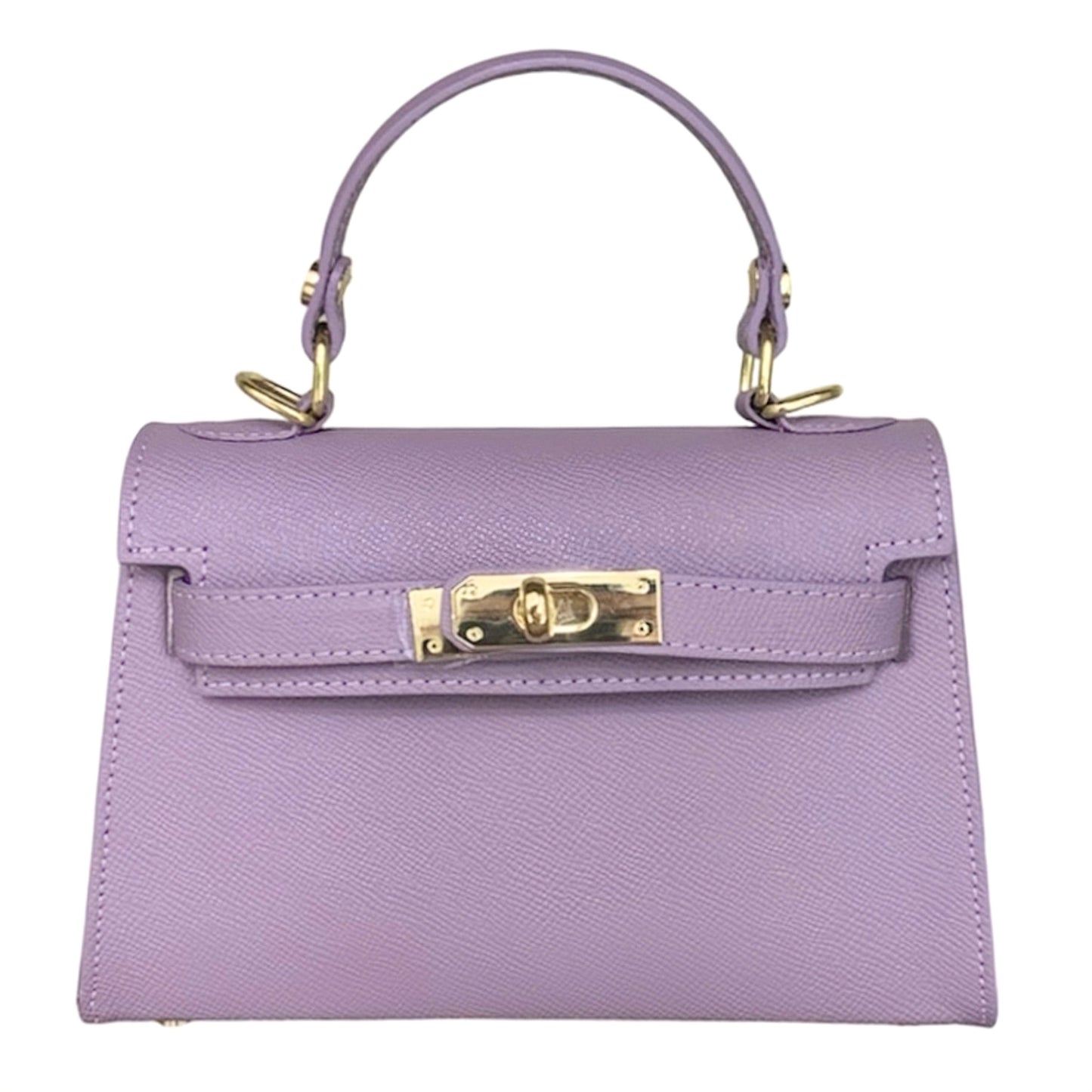 Modarno Borsetta donna "Kelly" in vera pelle Saffiano 21x8x14 cm