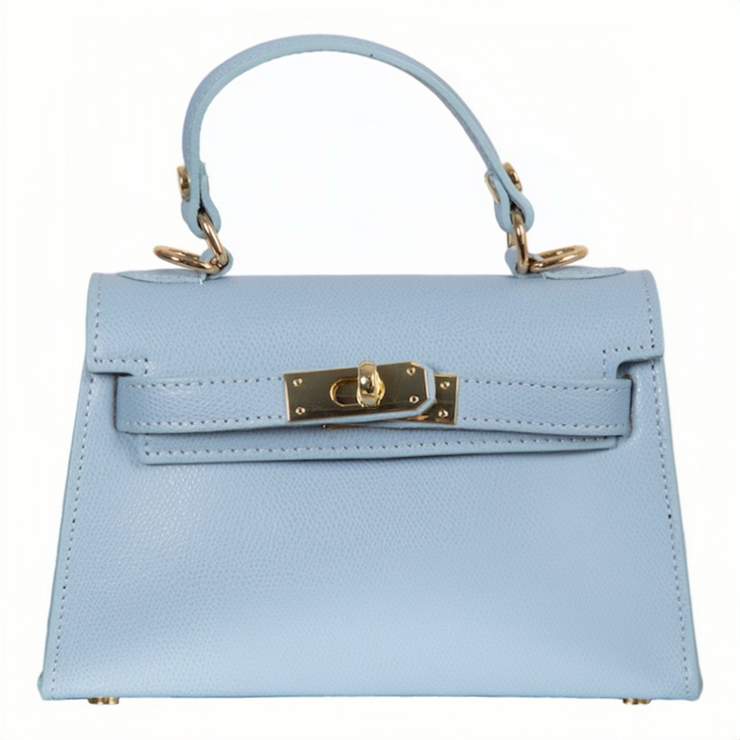 Modarno Borsetta donna "Kelly" in vera pelle Saffiano 21x8x14 cm