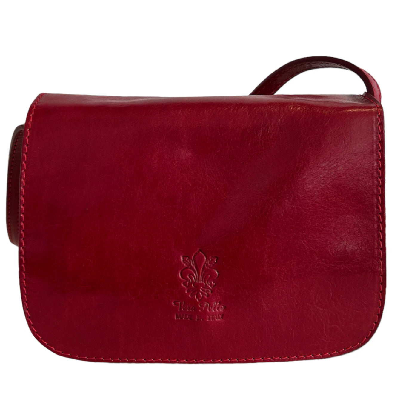 Modarno Schultertasche aus echtem pflanzlich gegerbtem Leder 20 x 7 x 15 cm