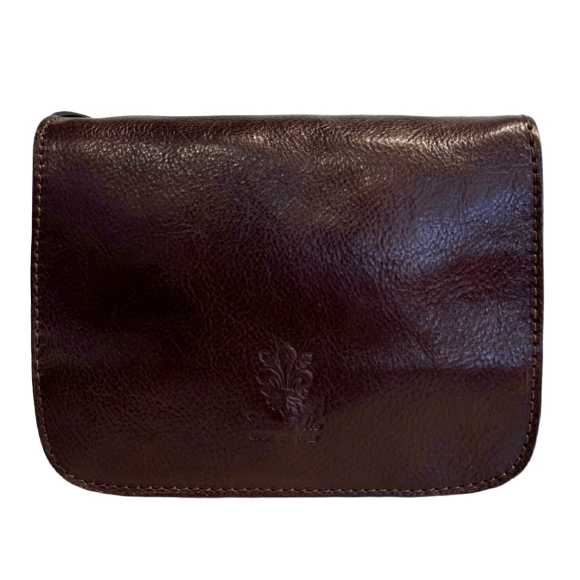 Modarno Schultertasche aus echtem pflanzlich gegerbtem Leder 20 x 7 x 15 cm
