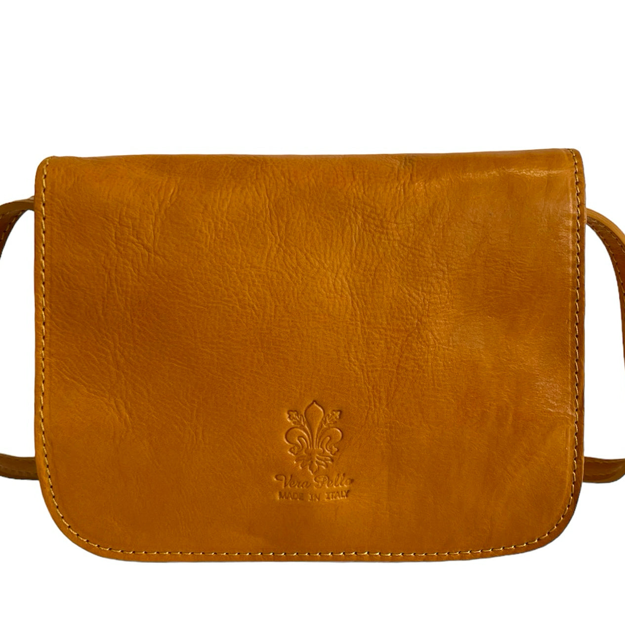 Modarno Schultertasche aus echtem pflanzlich gegerbtem Leder 20 x 7 x 15 cm
