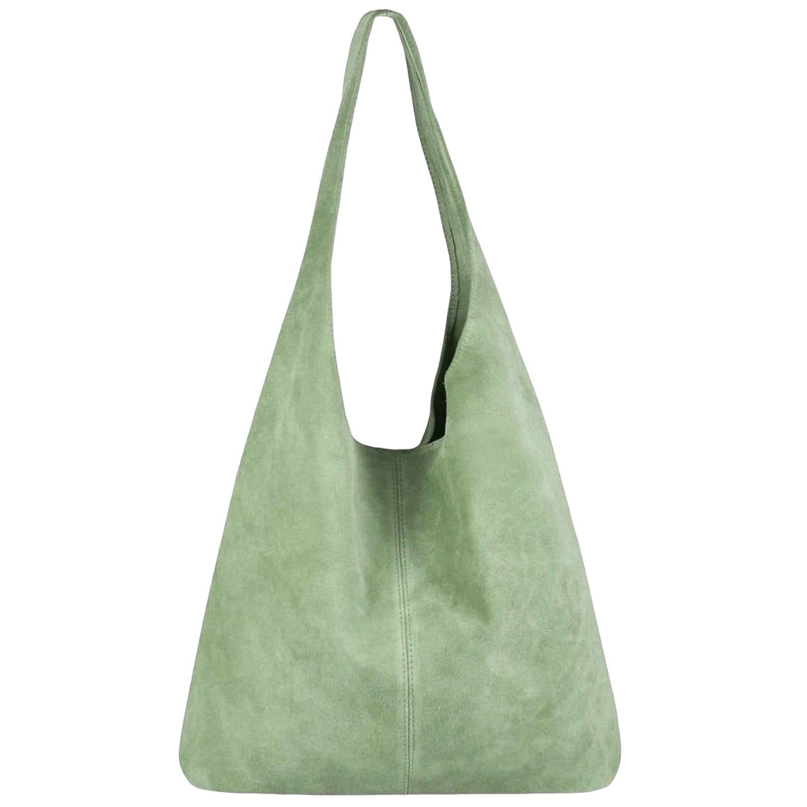 Modarno Borsa a tracolla da donna in pelle scamosciata pochette, borsa a tracolla, shopper, da donna, in vera pelle
