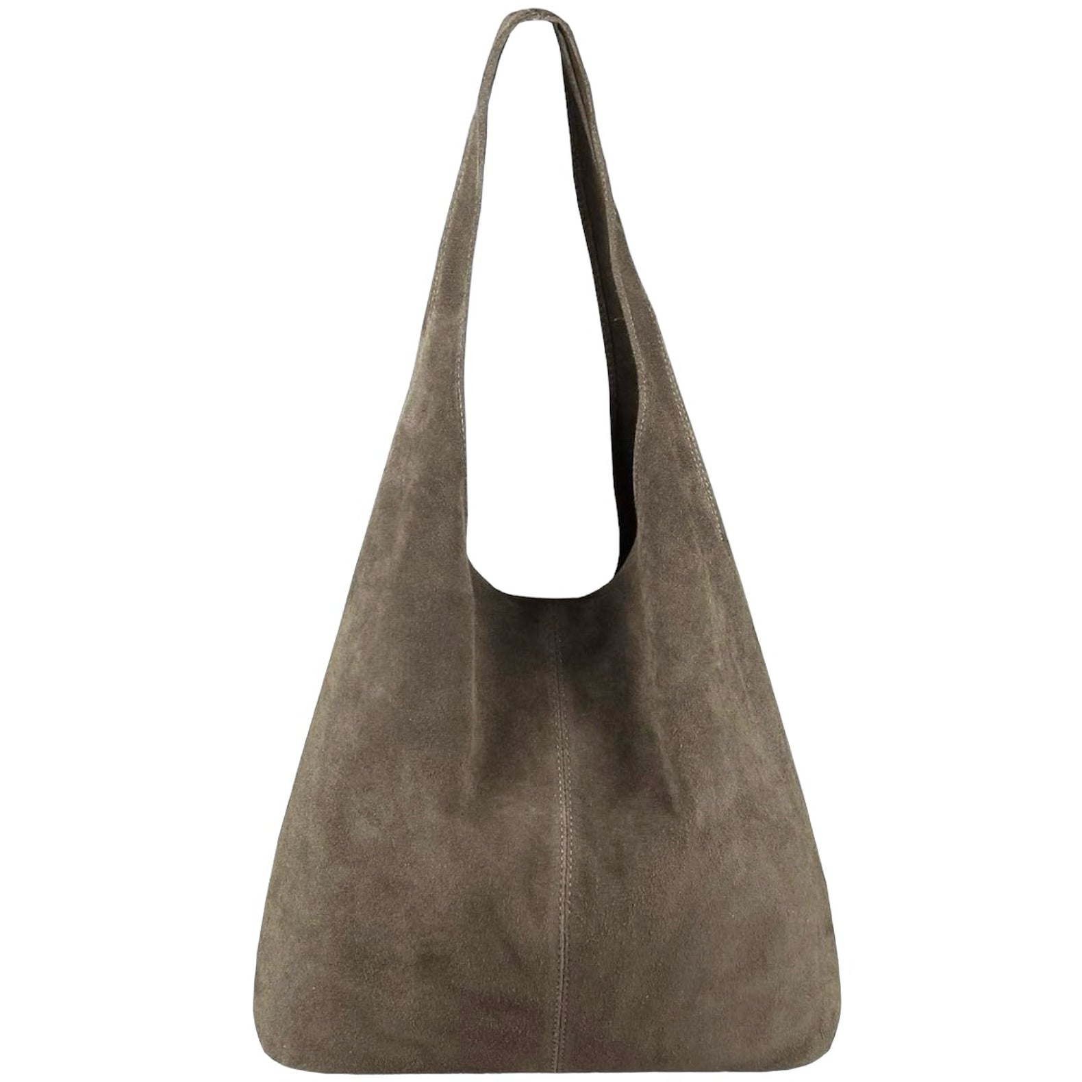 Modarno Borsa a tracolla da donna in pelle scamosciata pochette, borsa a tracolla, shopper, da donna, in vera pelle