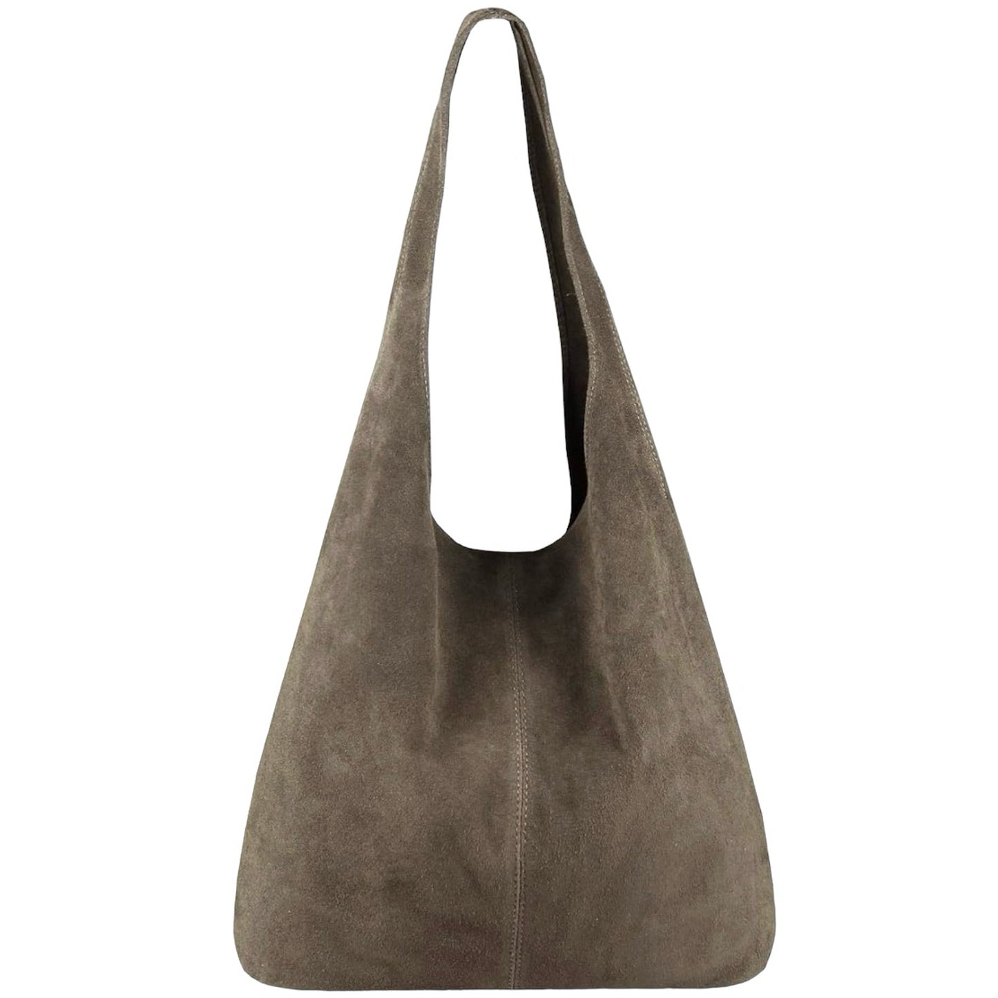 Modarno Borsa a tracolla da donna in pelle scamosciata pochette, borsa a tracolla, shopper, da donna, in vera pelle