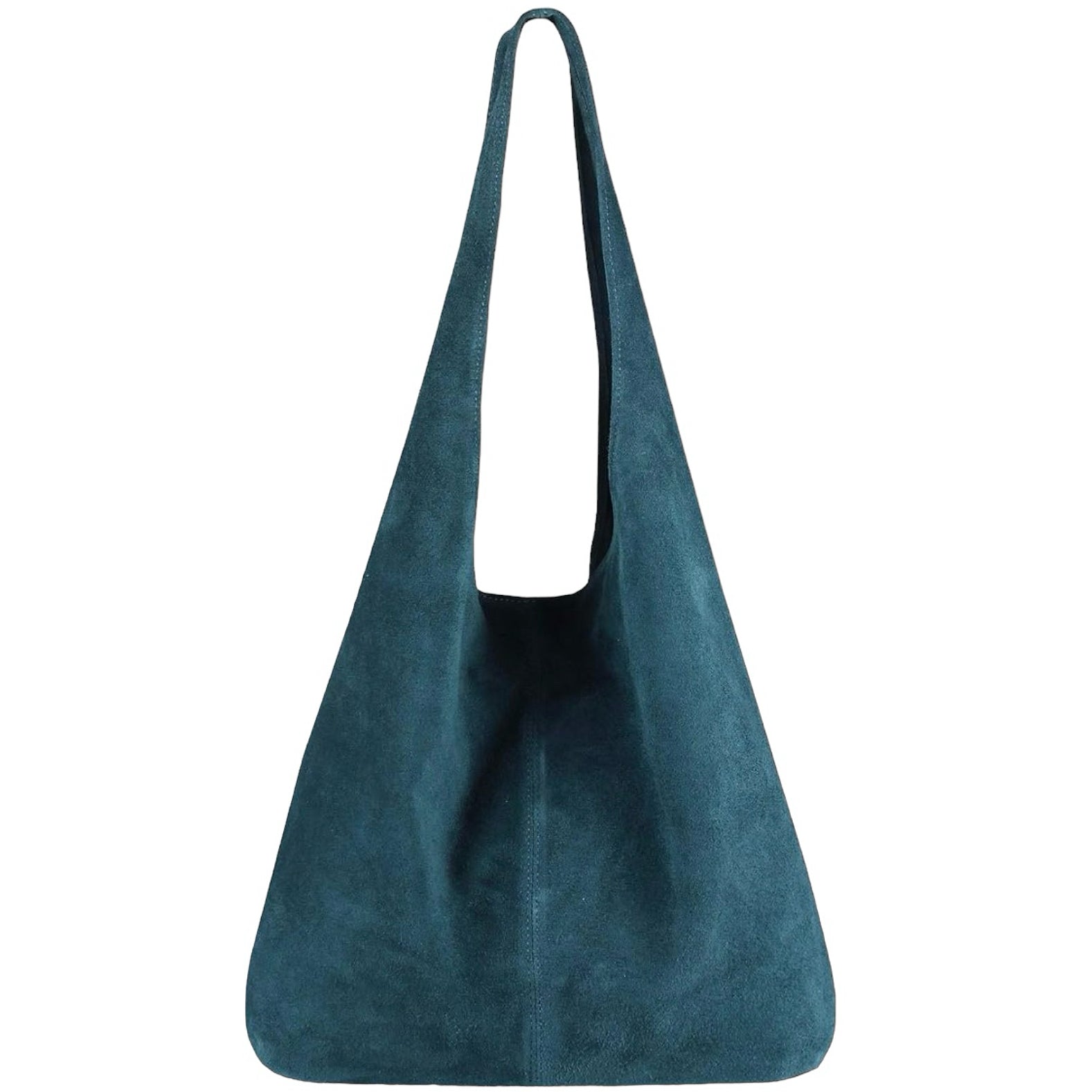 Modarno Borsa a tracolla da donna in pelle scamosciata pochette, borsa a tracolla, shopper, da donna, in vera pelle