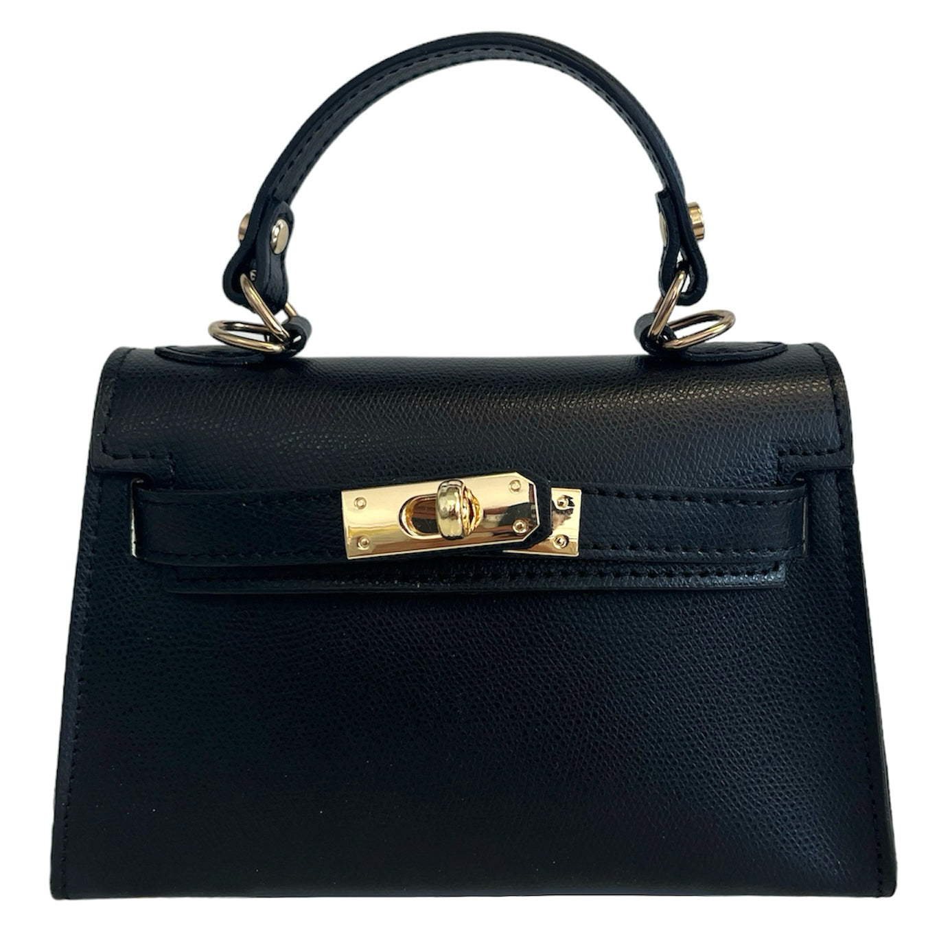 Modarno Borsetta donna "Kelly" in vera pelle Saffiano 21x8x14 cm