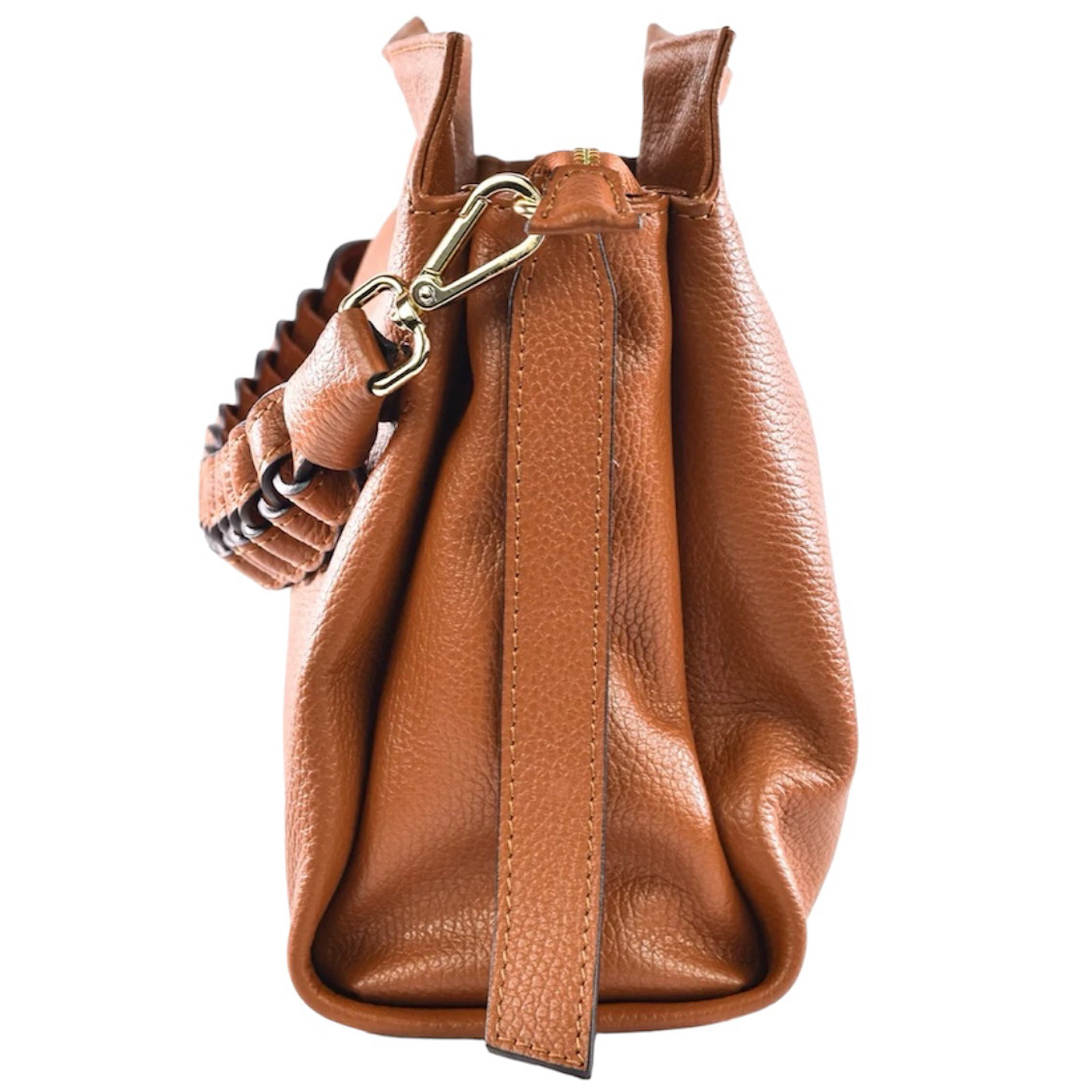 Modarno Borsa donna a tracolla/mano con manico intrecciato 31x13x24 cm