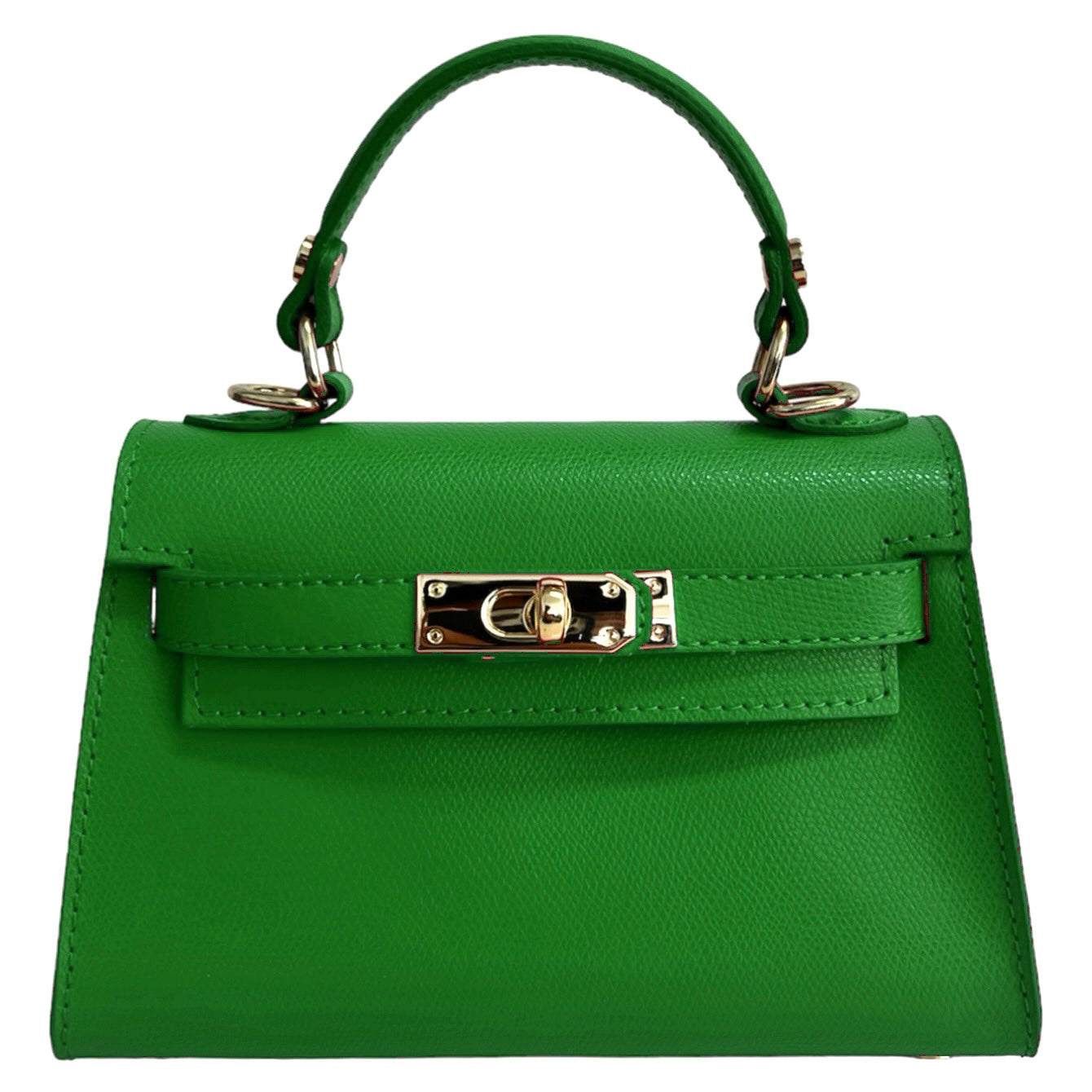 Modarno Borsetta donna "Kelly" in vera pelle Saffiano 21x8x14 cm