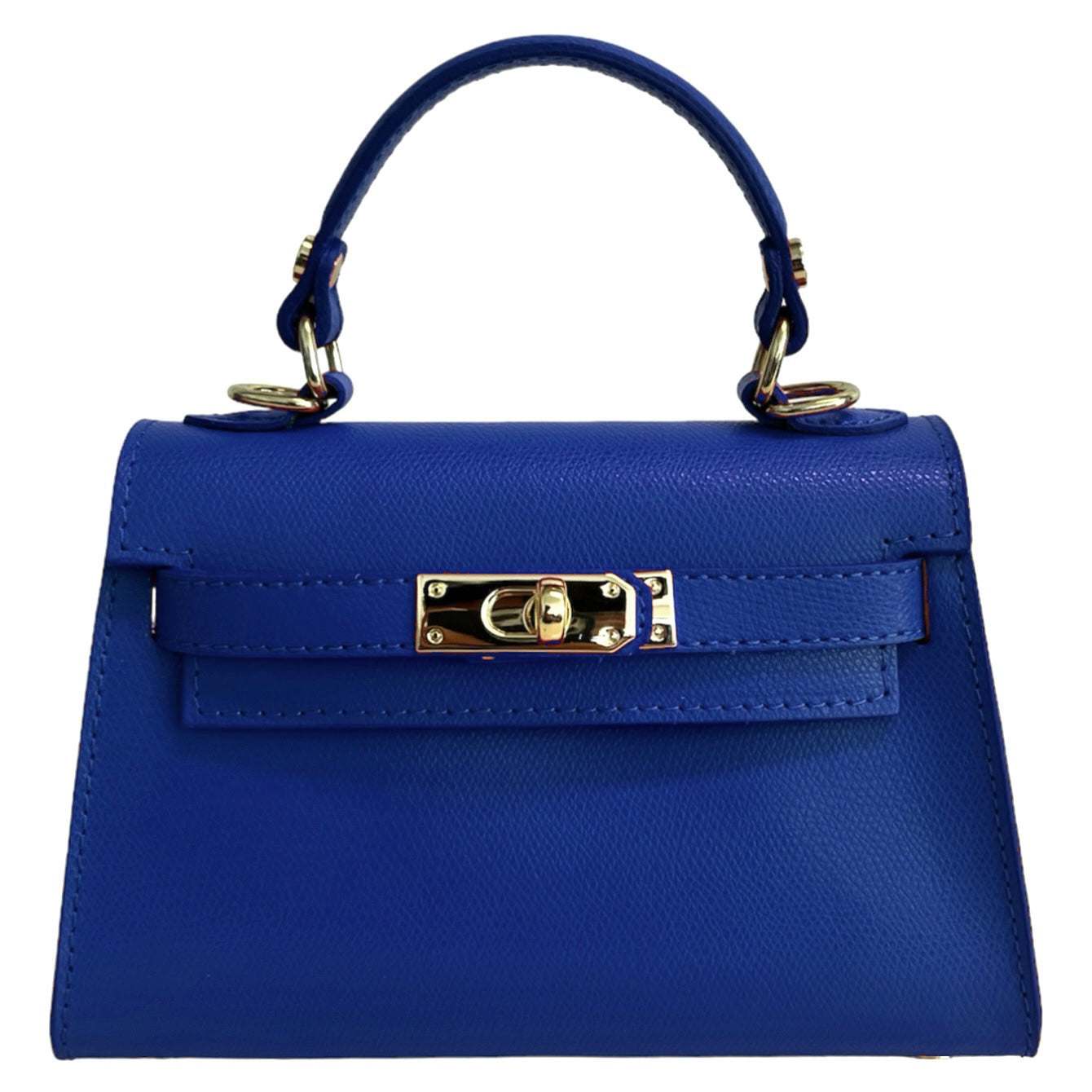 Modarno Borsetta donna "Kelly" in vera pelle Saffiano 21x8x14 cm