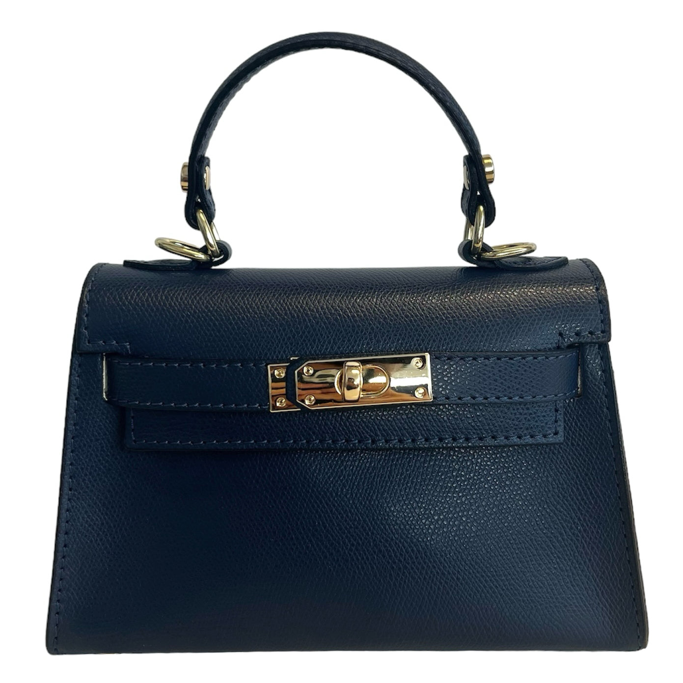Modarno Borsetta donna "Kelly" in vera pelle Saffiano 21x8x14 cm
