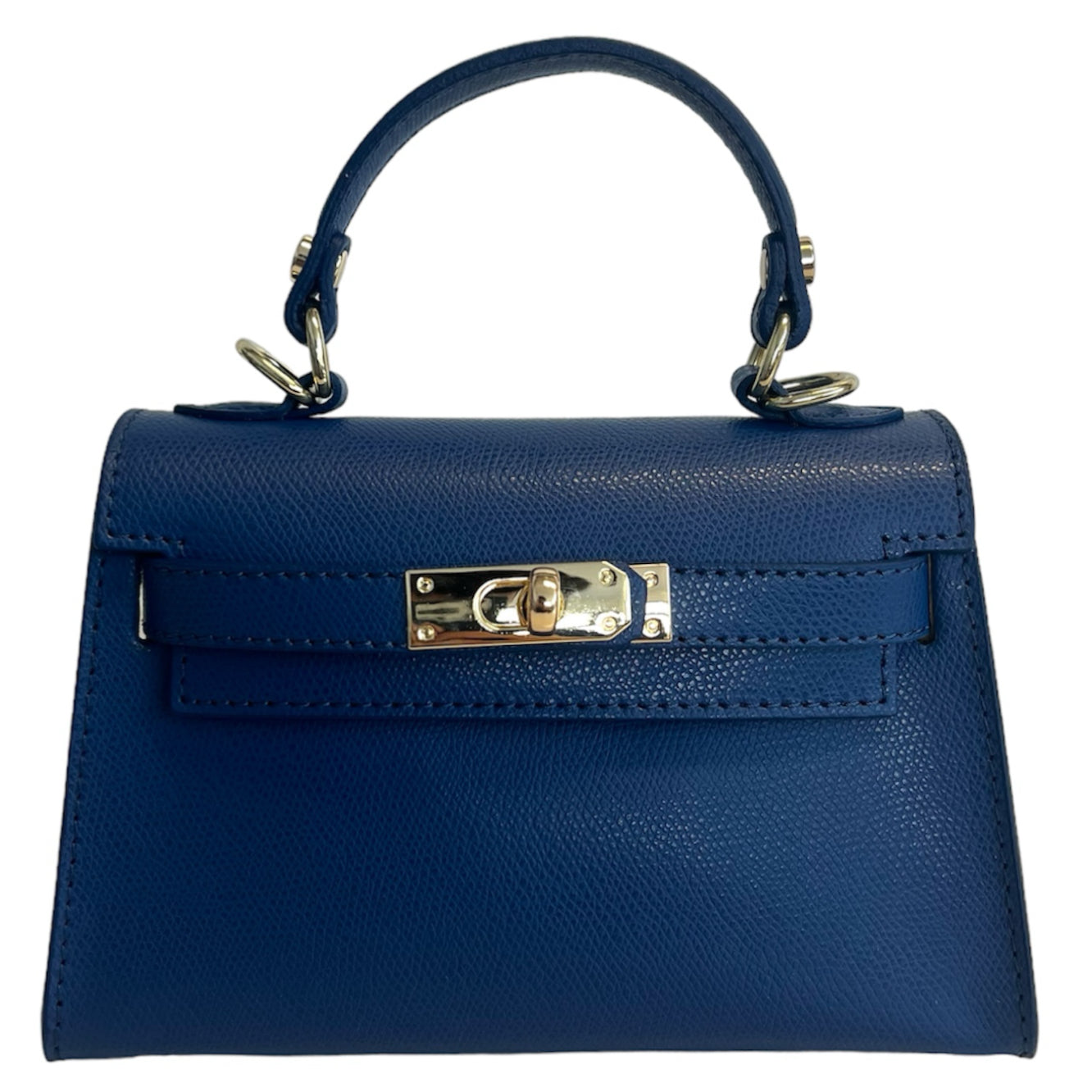 Modarno Borsetta donna "Kelly" in vera pelle Saffiano 21x8x14 cm