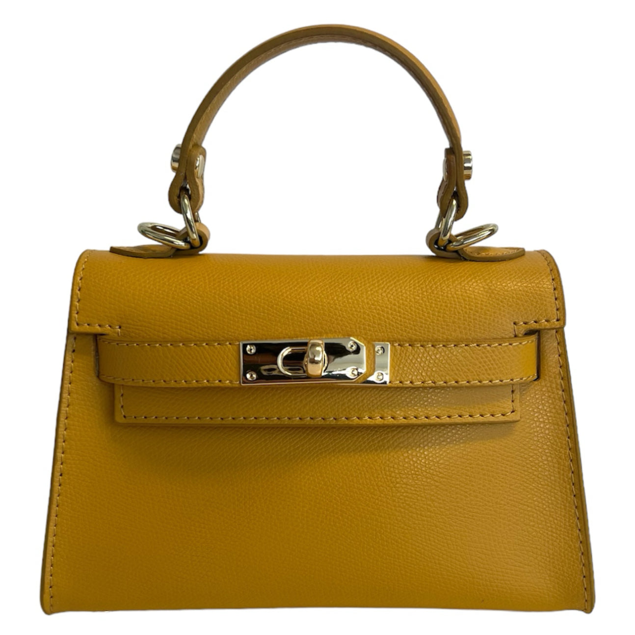 Modarno Borsetta donna "Kelly" in vera pelle Saffiano 21x8x14 cm