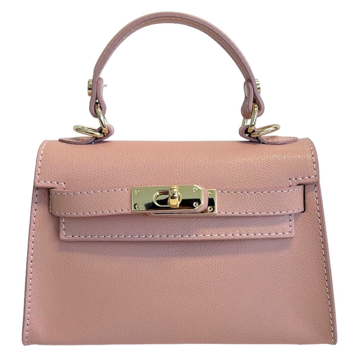 Modarno Borsetta donna "Kelly" in vera pelle Saffiano 21x8x14 cm