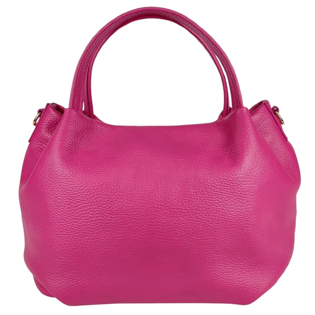 Modarno borsa a mano da donna, borsa a tracolla, borsa a spalla italiana in vera pelle dollaro 25x14x19 cm