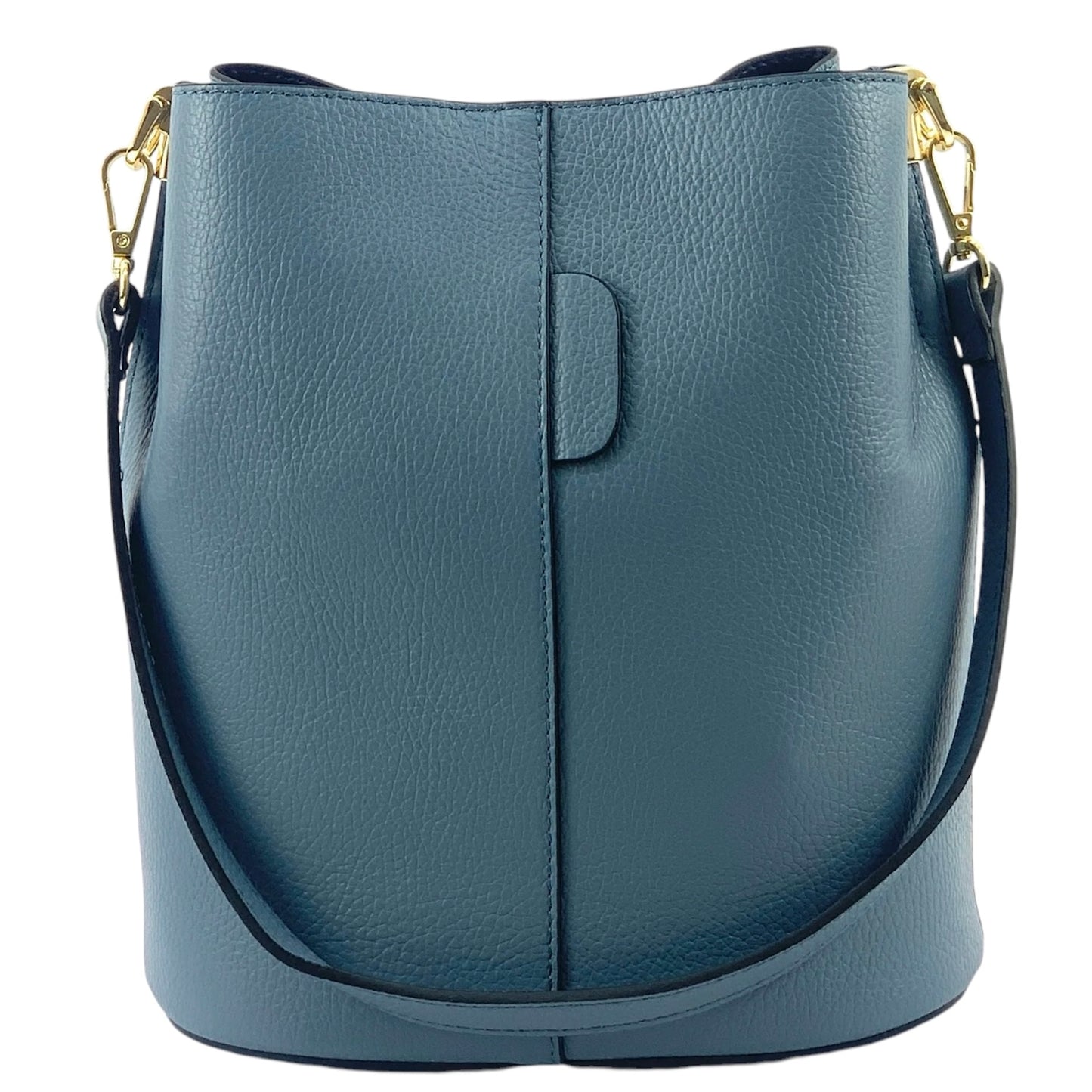 Modarno Borsetta a Secchiello Giulia in Vera Pelle Dollaro 23x16x27 cm