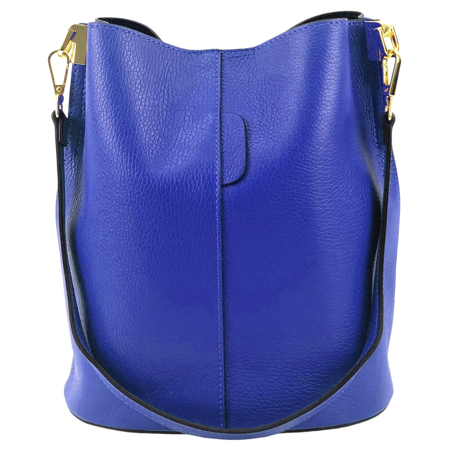 Modarno Borsetta a Secchiello Giulia in Vera Pelle Dollaro 23x16x27 cm