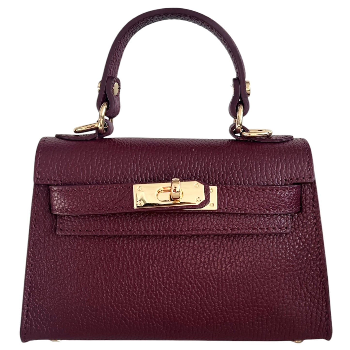 Modarno Borsetta donna "Kelly" in vera pelle Dollaro 21x8x14 cm