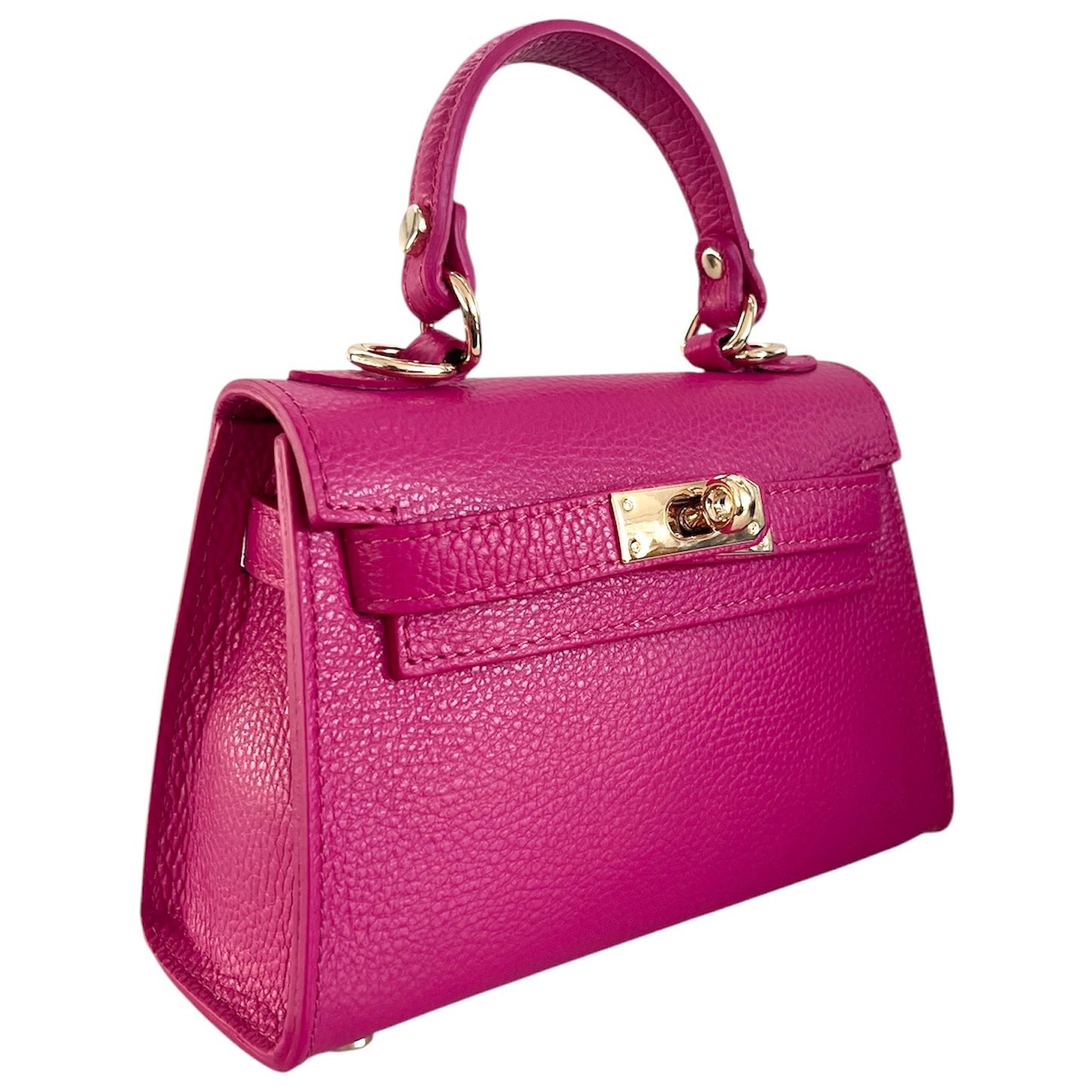 Modarno Borsetta donna "Kelly" in vera pelle Dollaro 21x8x14 cm