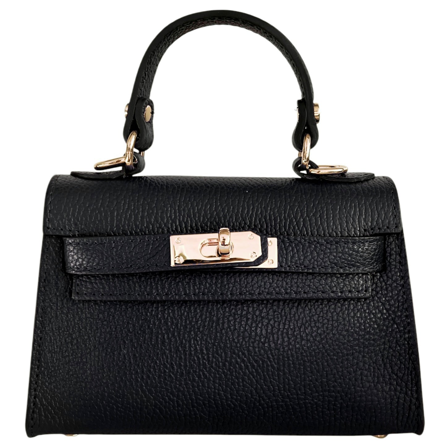 Modarno Borsetta donna "Kelly" in vera pelle Dollaro 21x8x14 cm