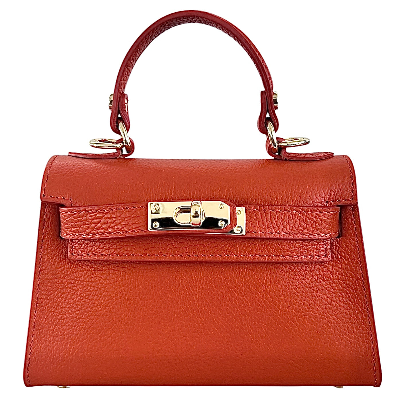 Modarno Borsetta donna "Kelly" in vera pelle Dollaro 21x8x14 cm