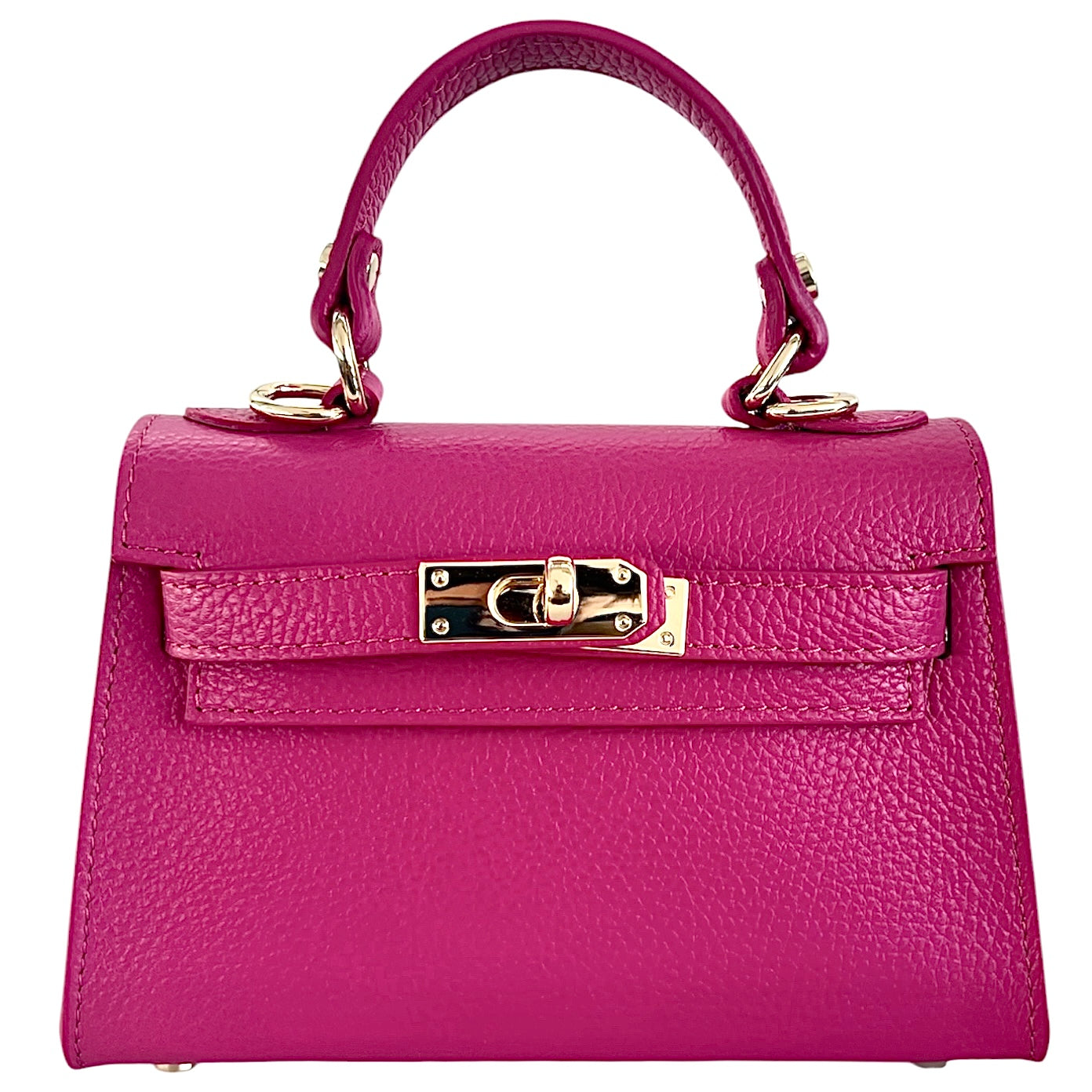 Modarno Borsetta donna "Kelly" in vera pelle Dollaro 21x8x14 cm