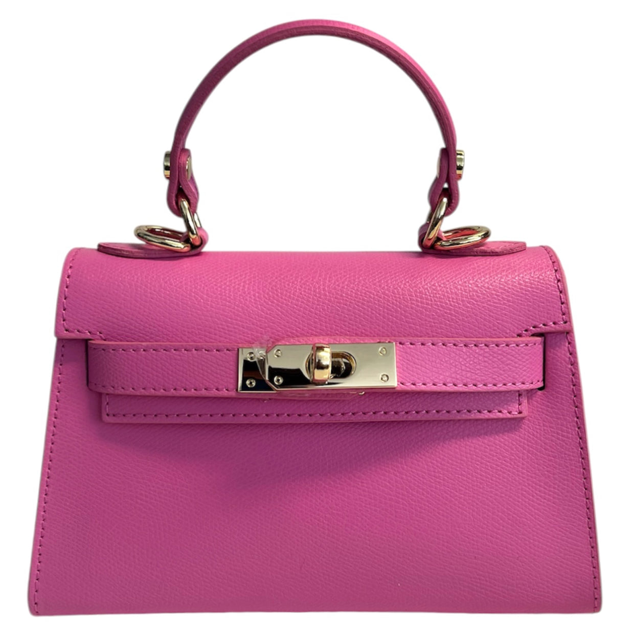 Modarno Borsetta donna "Kelly" in vera pelle Saffiano 21x8x14 cm