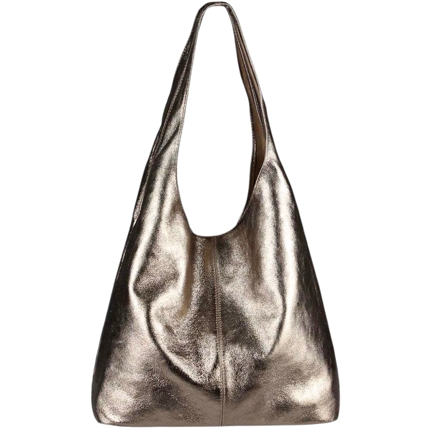 Modarno Borsa a tracolla da donna in pelle scamosciata laminato 34x17x59 cm