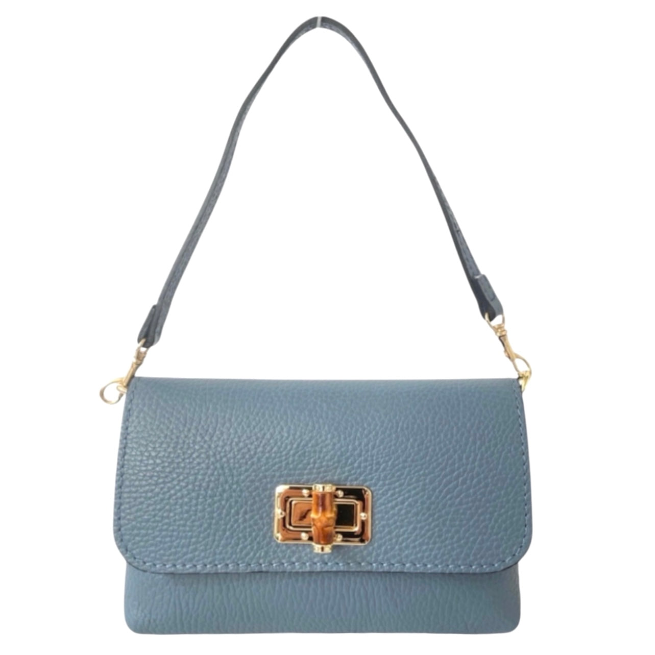 Modarno Borsetta pochetta donna ISA in vera pelle 19x4x12 cm