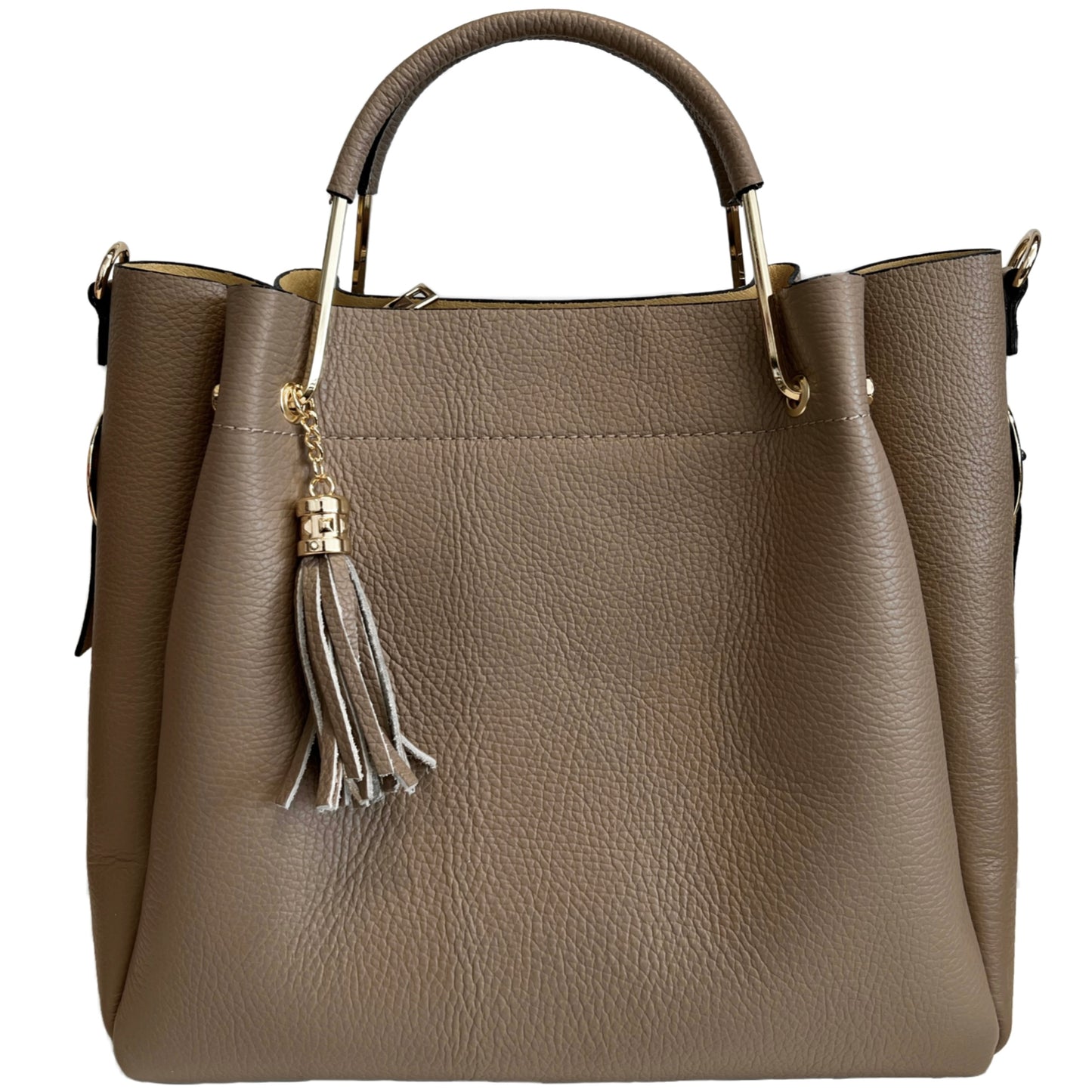 Modarno Bucket Bag für Damen aus echtem Leder + Innentasche Modell Fiona