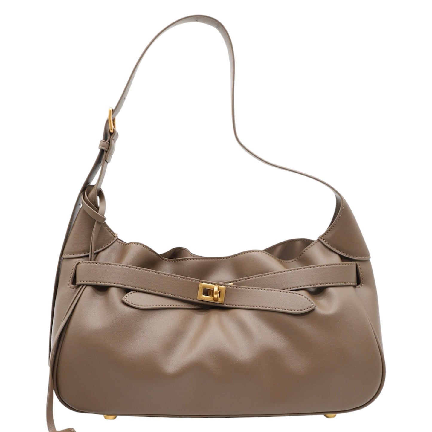 Modarno borsa a spalla in vera pelle con fibbia 32x11x21 cm