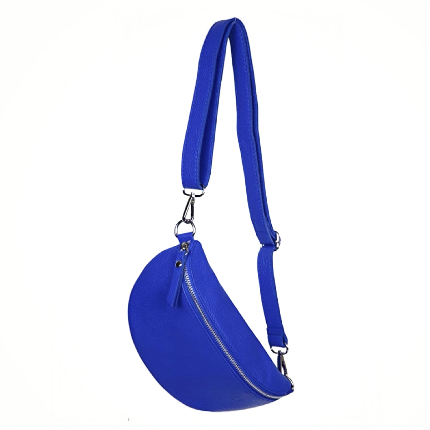 Modarno Unisex Echtleder Umhängetasche und Gürteltasche für Damen und Herren 23x7x12 cm
