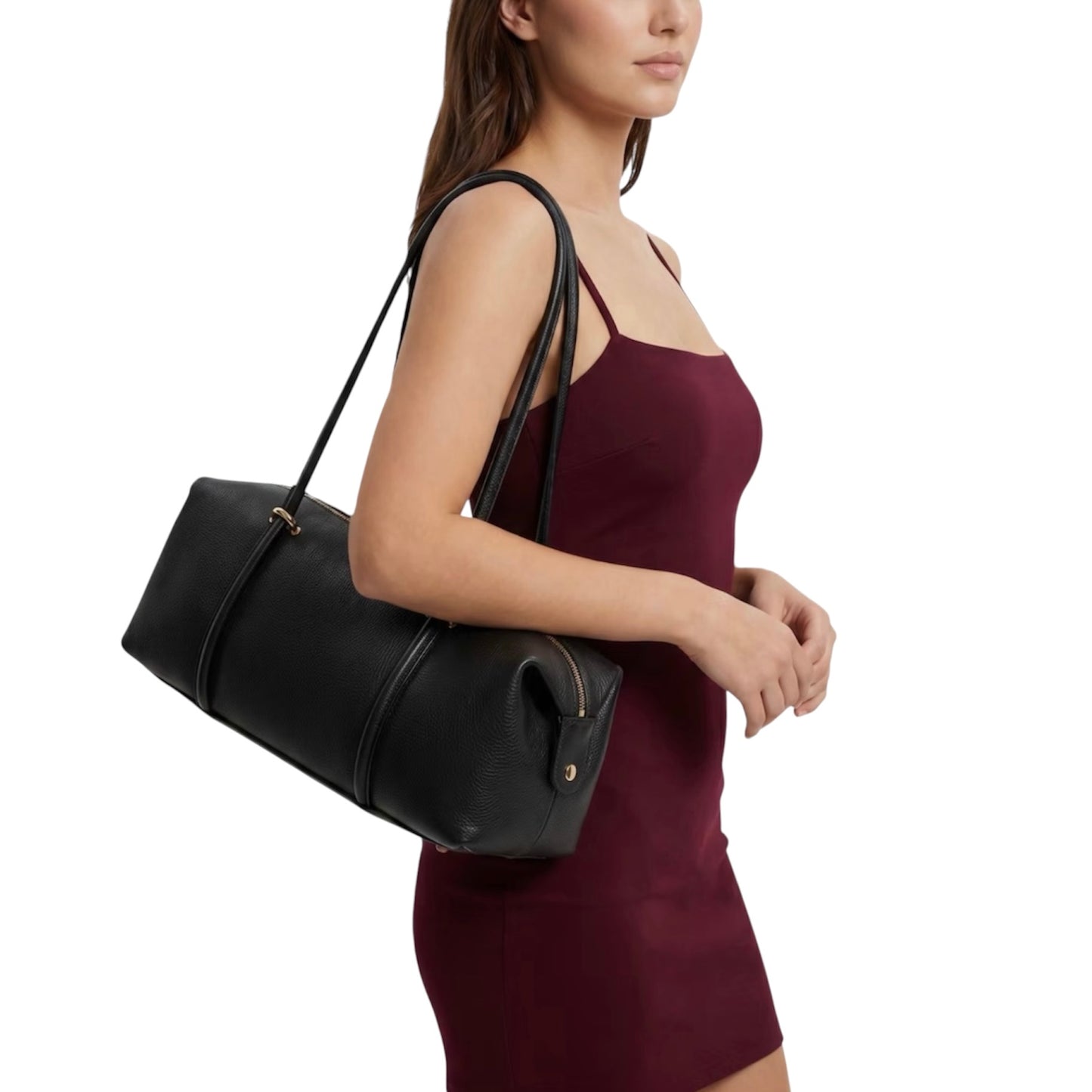 Modarno Borsa Donna a manico "Romana" in vera pelle 40x16x16 cm