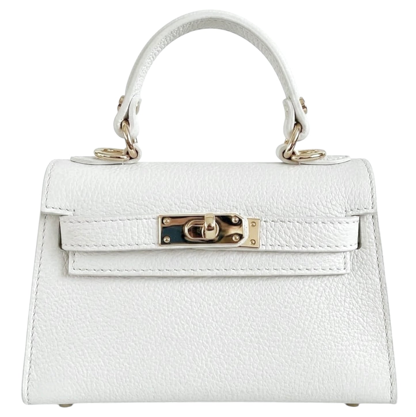Modarno Borsetta donna "Kelly" in vera pelle Dollaro 21x8x14 cm