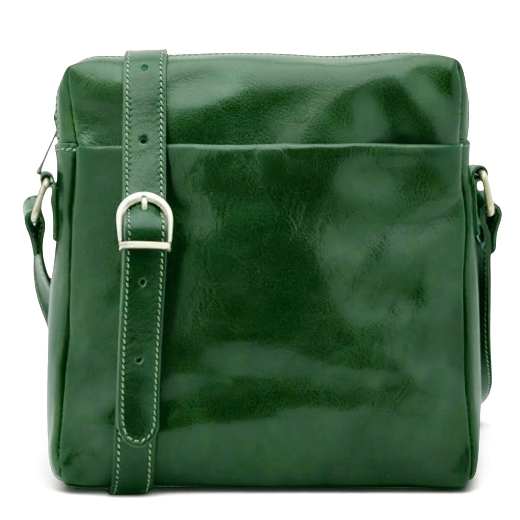Modarno Borsa Uomo a tracolla in vera pelle Bovina 25x6x26 cm