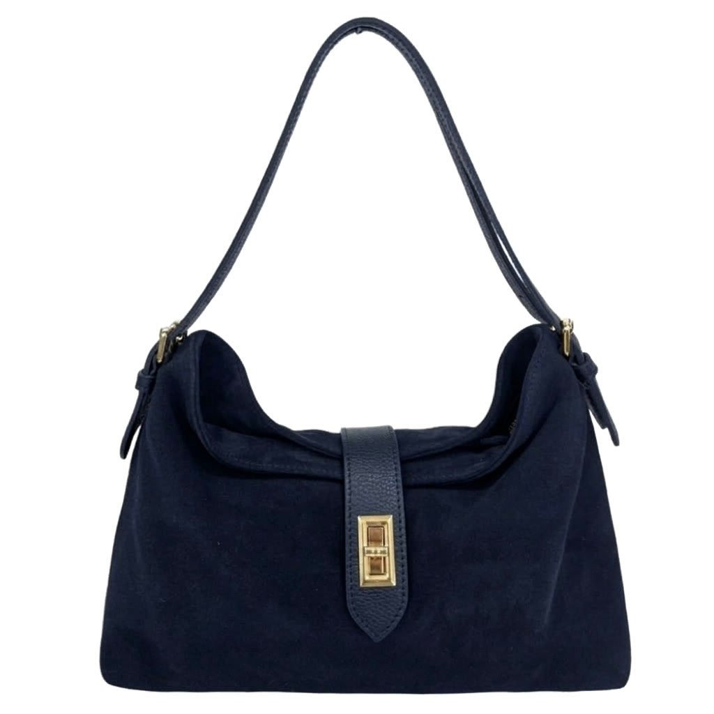 Modarno Borsa a tracolla in vera pelle camoscio 35x11x24 cm