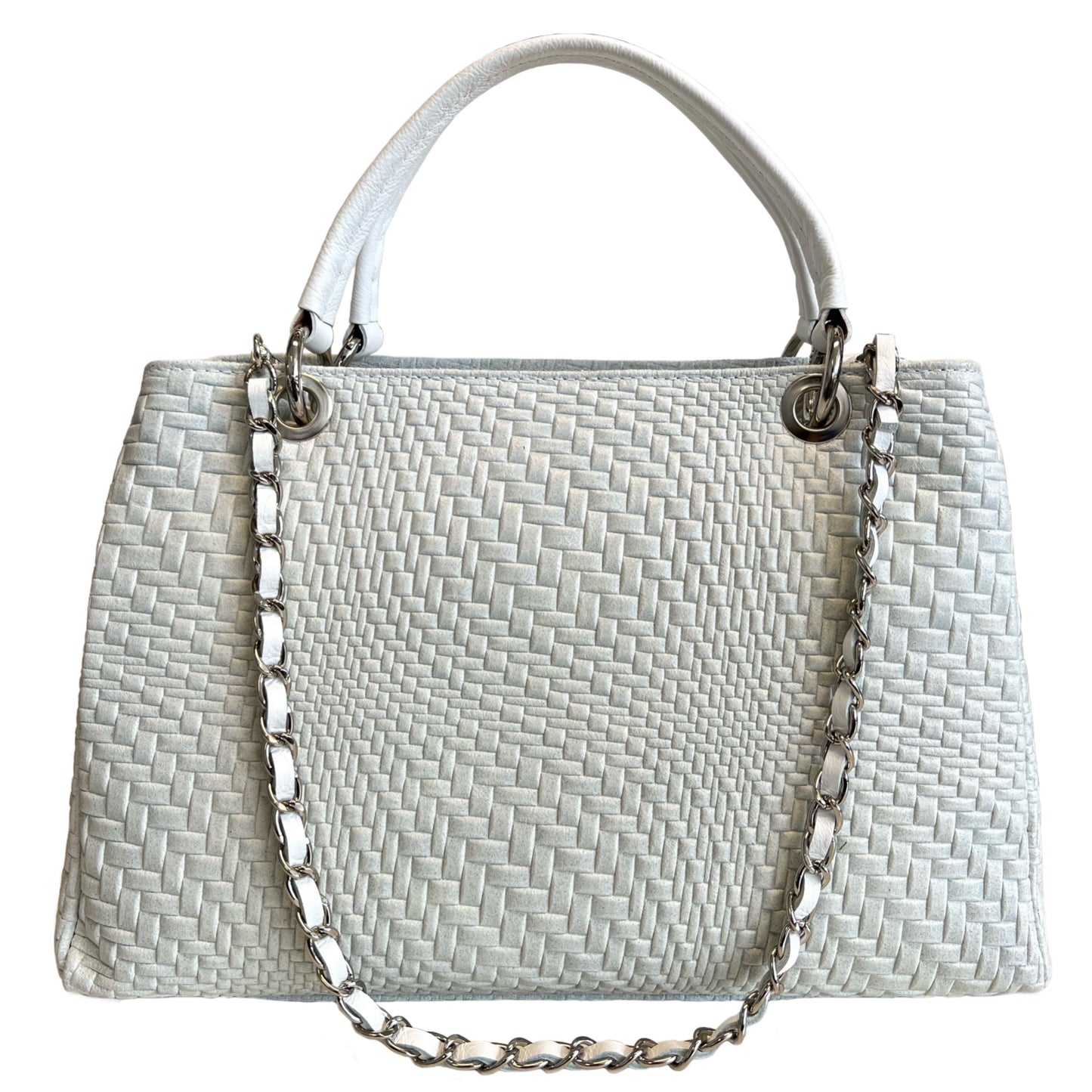 Modarno Borsa a mano da donna in vera pelle con tracolla 35x15x22 cm
