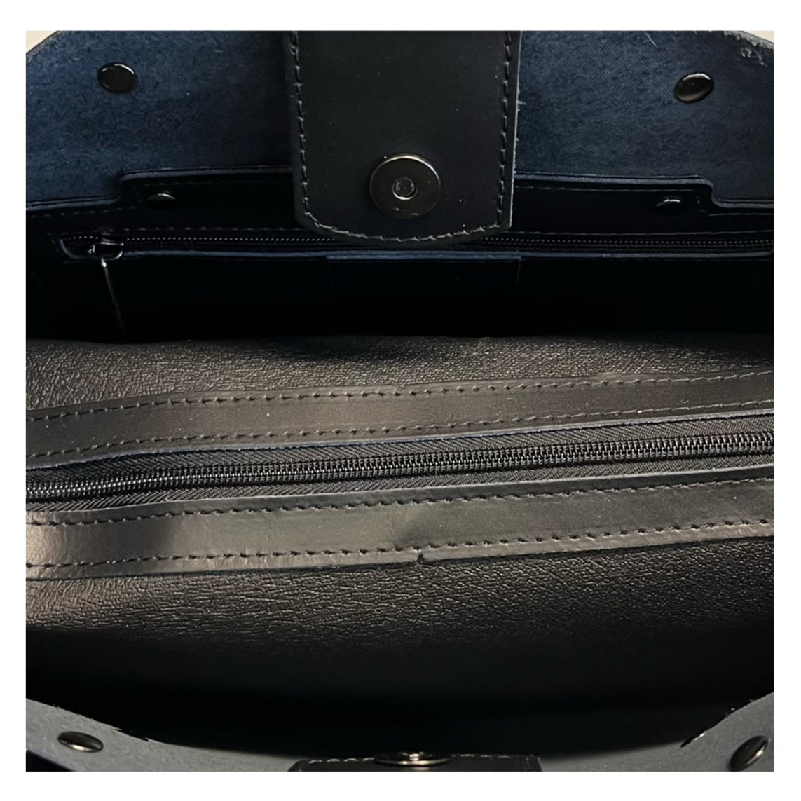 Modarno Large Woman Leather Handbag with Shopper Shoulder Strap