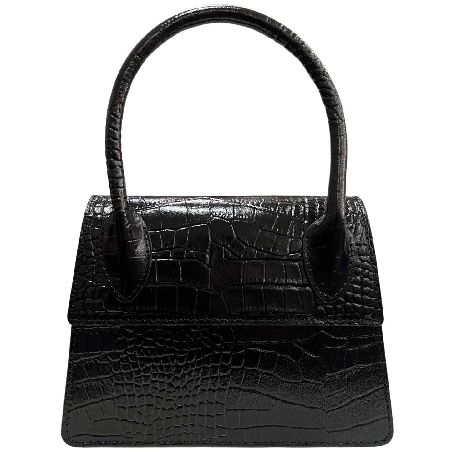 Modarno Borsetta donna trapezio in vera pelle dollaro 21x8x16 cm