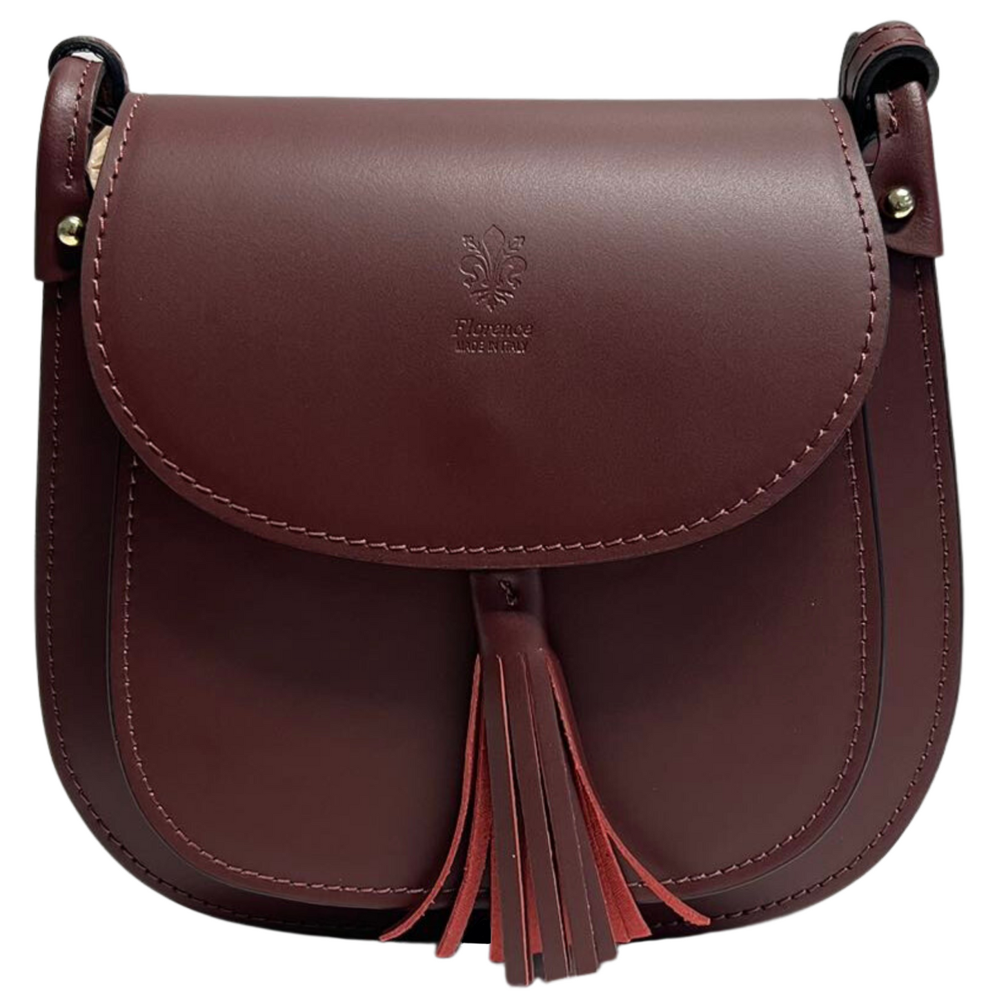 Modarno Borsa a Spalla Tracollina da Donna in Vera Pelle Made in Italy - 23x21x7