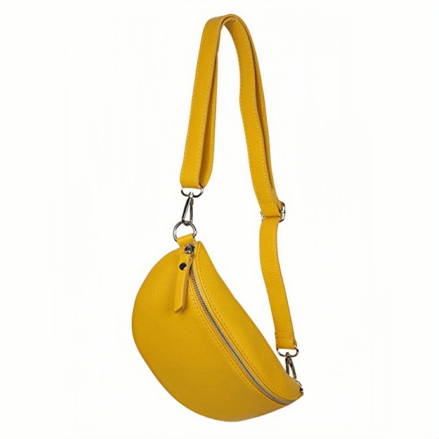 Modarno Borsa marsupio e tracolla da donna e uomo unisex in vera pelle 23x7x12 cm