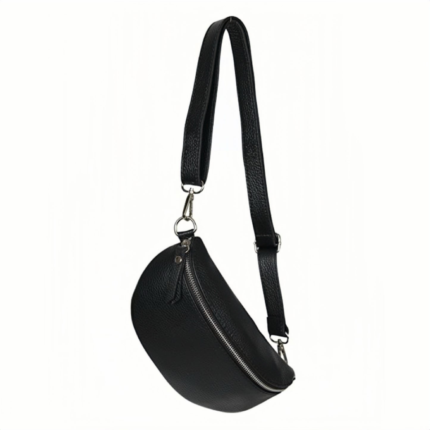 Modarno Borsa marsupio e tracolla da donna e uomo unisex in vera pelle 23x7x12 cm