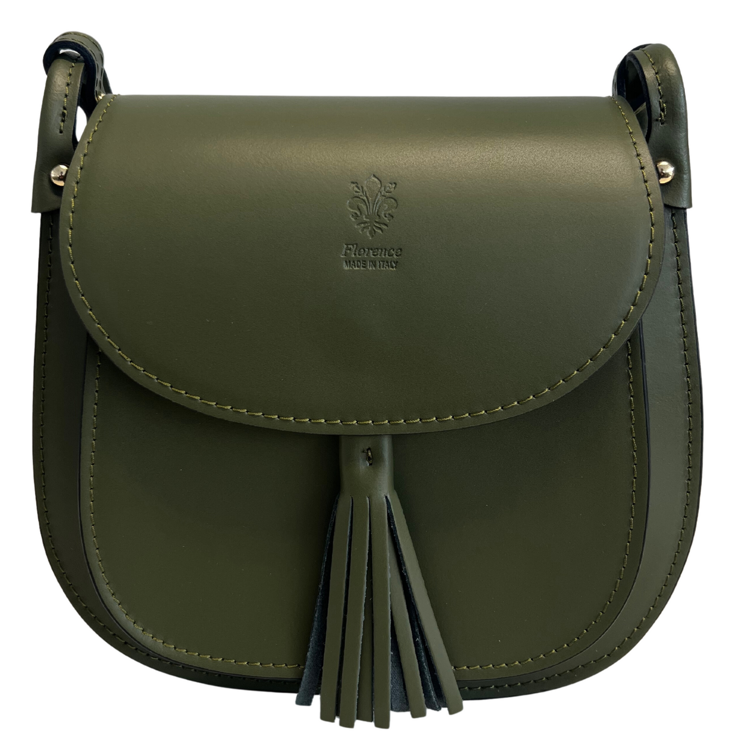 Modarno Borsa a Spalla Tracollina da Donna in Vera Pelle Made in Italy - 23x21x7