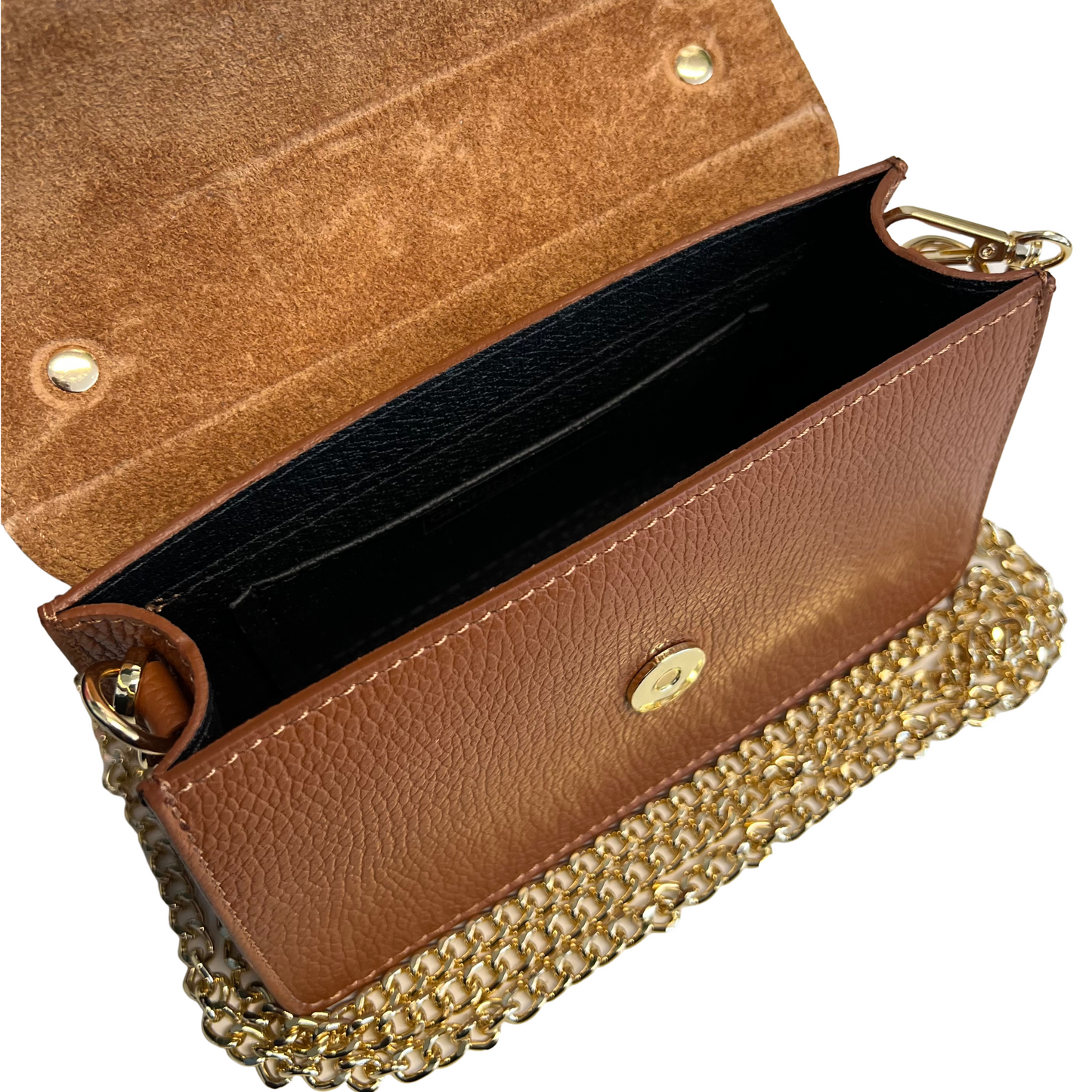 Modarno Borsetta a tracolla fantasia Morsetto metallico Horsebit 20x7x12 cm
