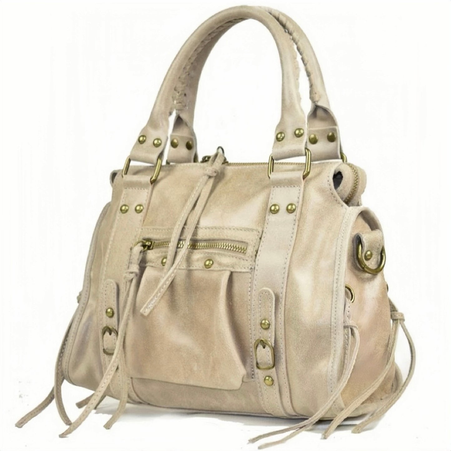 Modarno Borsa Confy in vera pelle made in Italy 26x12x20 cm