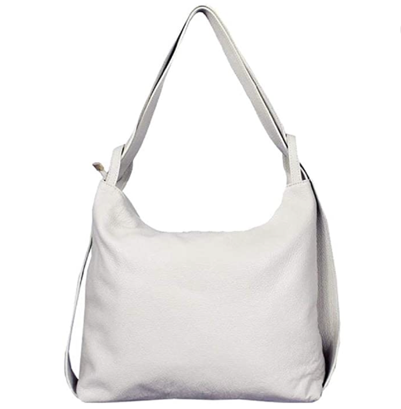 Modarno Shopper Zaino in Vera Pelle da donna 2in1